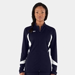 Brighton Track &amp; Field/Cross Country Ladies Navy White Under Armour Hype Jacket