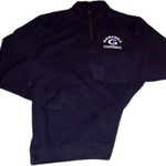 Gananda Football Adult Navy 1/4 Zip Sweatshirt