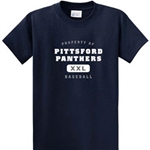 Pittsford Panthers Baseball Adult Short Sleeve T-Shirt
