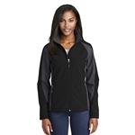 Villa of Hope Womens Port Authority Black/Graphite Two Tone Soft Shell Jacket