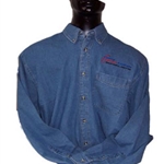 Custom Courier Solutions Men's Long Sleeve Denim Shirt