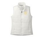 *New* St. Rita School Ladies Marshmallow Puffer Vest with Gold Logo - $52.00