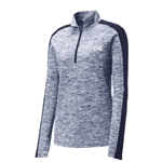 Ladies Electric Heather 1/4 Zip Pullover - $26.00