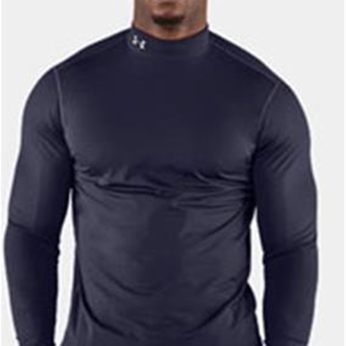 Brighton Track & Field/Cross Country Adult Navy Mens Under Armour Long  Sleeve Mock