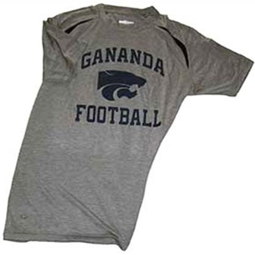 Gananda Football Adult Carbon Navy Shirt