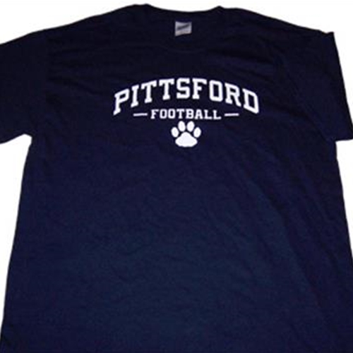 Pittsford Football Youth Short Sleeve Navy or White Tee