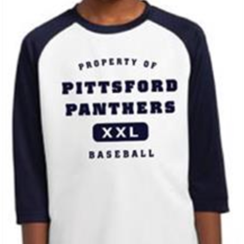 Pittsford Panthers Baseball Youth Navy White Jersey