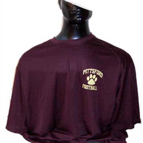 Pittsford Panthers Football Adult Maroon Dry Core Tee