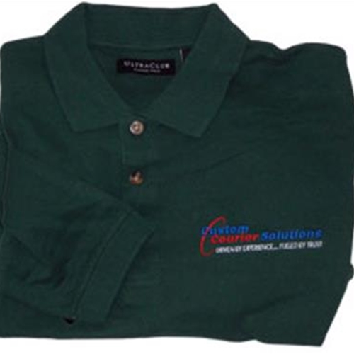Custom Courier Solutions Men's Long Sleeve Golf Shirt
