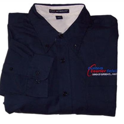Custom Courier Solutions Men's Long Sleeve Button Down Shirt