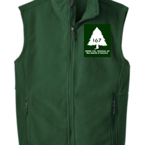 Troop 167 Adult Fleece Vest w/Custom Name