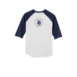 **75th Anniversary Youth 3/4 Sleeve Raglan Shirt - $24.00