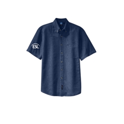 Adult Short Sleeve Denim Shirt - $26.00