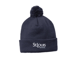 Solid Pom Pom Beanie - $18.00