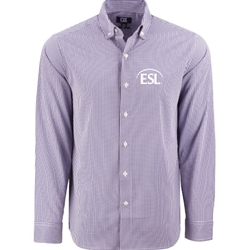 Cutter & Buck Skyline Gingham Men's Big & Tall Button Down Shirt - $102.00